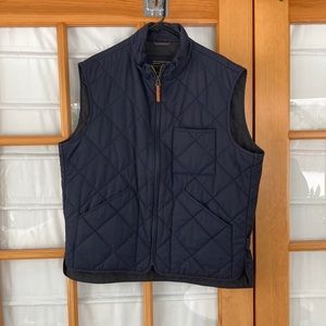 XL J Crew Navy Quilted Vest